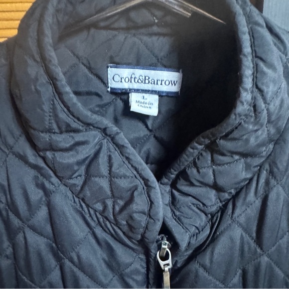 Croft & Barrow Black Quilted Vest - Picture 2 of 6